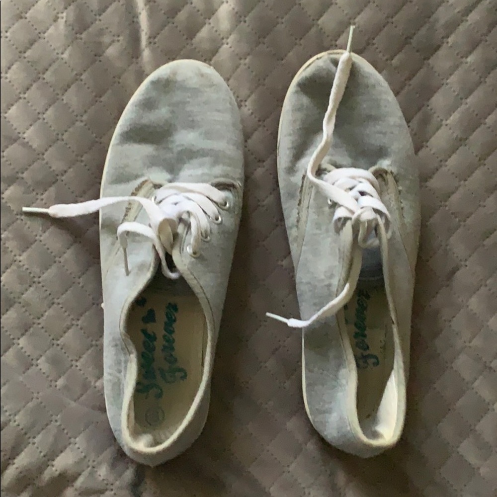 Gray shoes